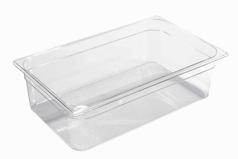 BAC TRANSPARENT "SAN" GN1/1-200 - 26,4L - 530x325MM