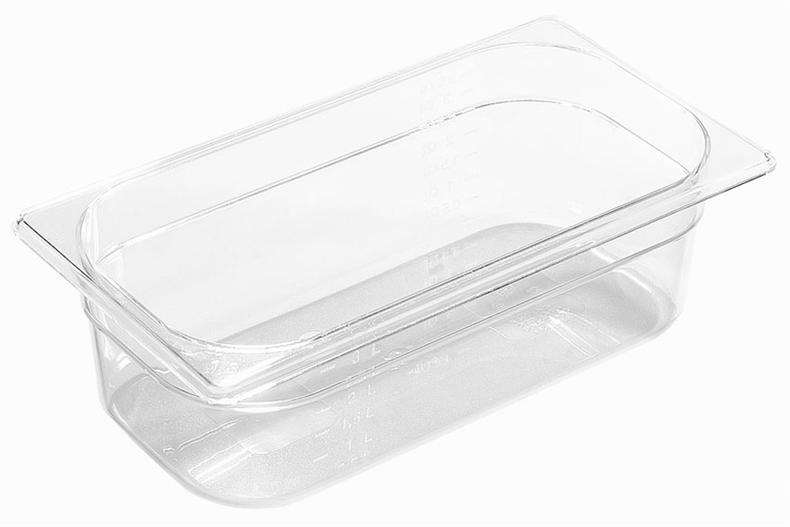 TRANSPARANTE "SAN" GN1/3-100 BAK 3,8L - 325 X 175MM