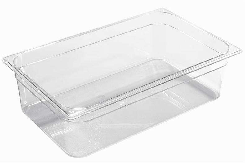 BAC TRANSPARENT "SAN" GN2/1-200 - 55,5L - 650x530MM