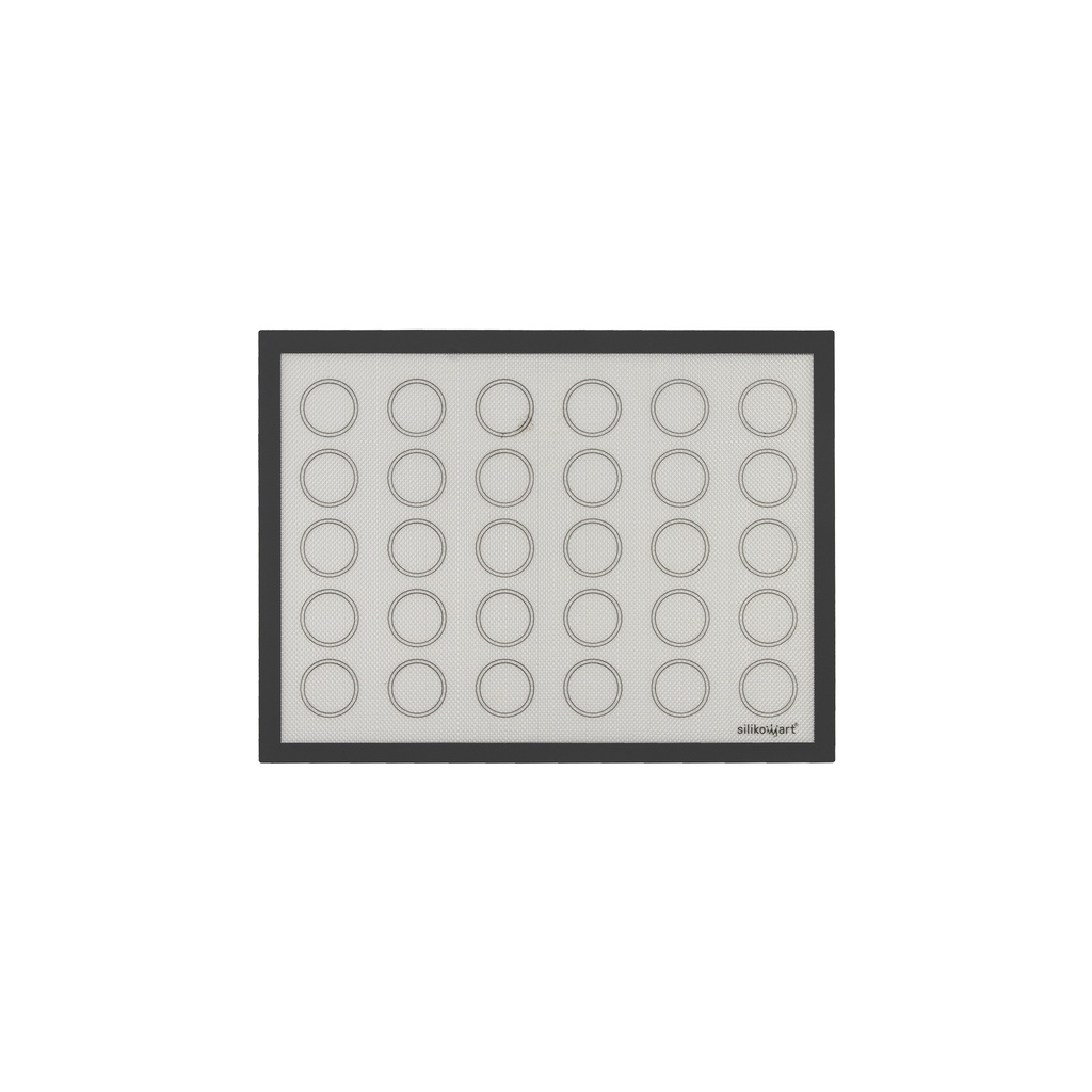 SILIKOMART - FIBREGLASS MAT 300 X 400MM WITH 30 MACARON CAVITIES