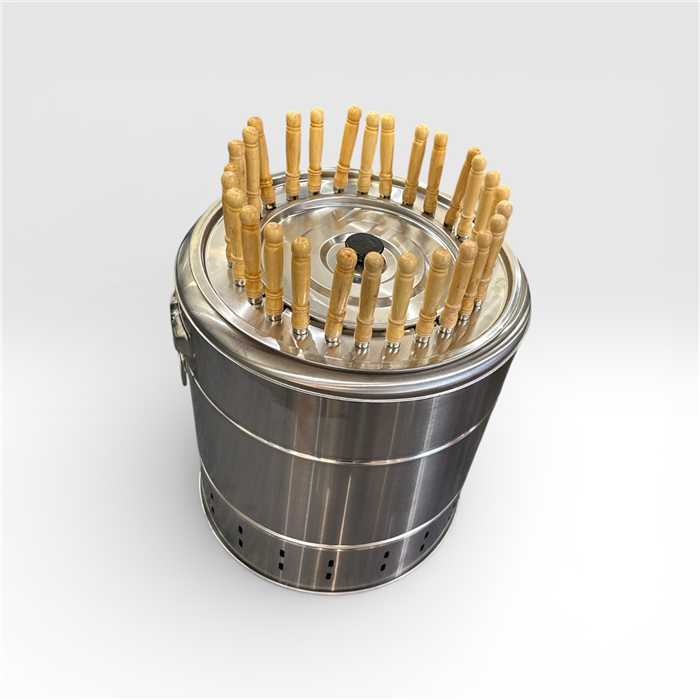 BARBECUE FUJI INOX POUR 28 BROCHETTES Ø42CM