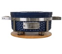 FUJI ROUND TABLETOP BARBECUE 45.5 X 34.5CM - H 17CM - GRILL Ø30.5CM - STAINLESS STEEL/CERAMIC