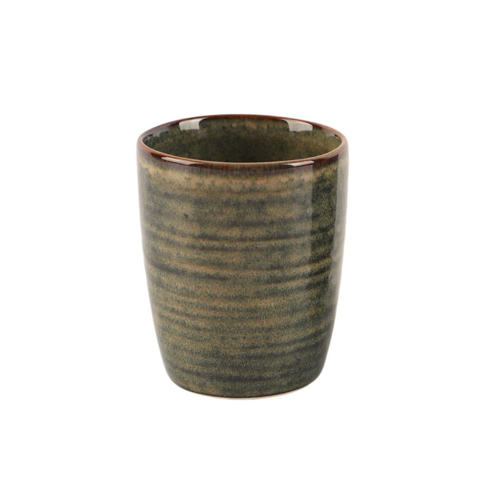 MAXIME PRO - MUG SANS ANSE EN GRÈS RÉACTIF COLORIS MIEL Ø7,5CM HT 9,5CM