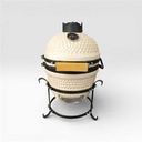 BARBECUE FUJI KAMADO CREME EN CÉRAMIQUE 35 X 40,5CM HT 55CM - GRILLE Ø27,2CM