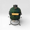 BARBECUE FUJI KAMADO VERT EN CÉRAMIQUE 35 X 40,5CM HT 55CM - GRILLE Ø27,2CM