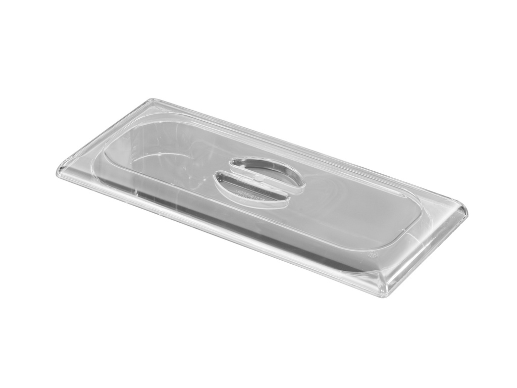 COUVERCLE TRANSPARENT "SAN" BACS A GLACE - 360x165MM