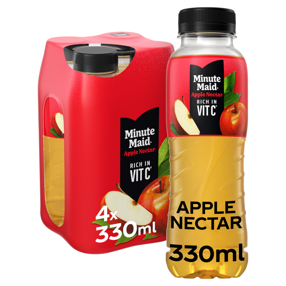 BOISSON MINUTE MAID POMME  NECTAR 24 X 33CL  BOUTEILLE PET 