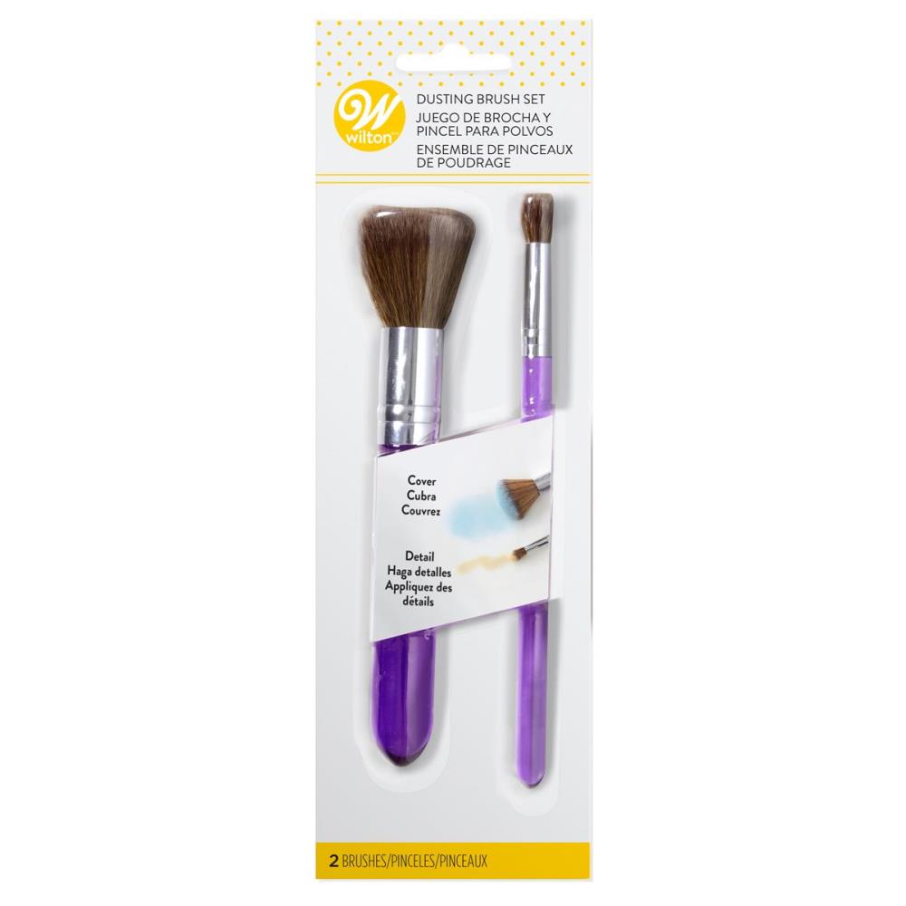 WILTON SET VAN 2 KWASTEN VOOR POEDERKLEUR