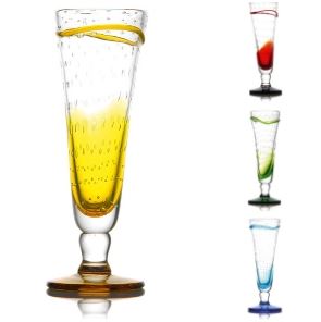 LUIKSE BEKER Ø8CM H24CM 32CL 4 GEASSORTEERDE KLEUREN