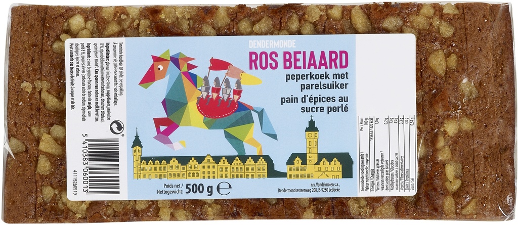 SUIKER PEPERKOEK 'T ROS BELAARD' 500GR