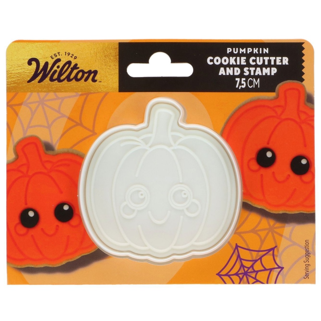 WILTON - KOEKJESUITSTEKER MET UITWERPER - POMPOEN - 7,5CM