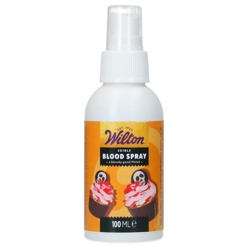 WILTON - SPRAY COMESTIBLE - ÉCLABOUSSURES DE SANG - 100 ML