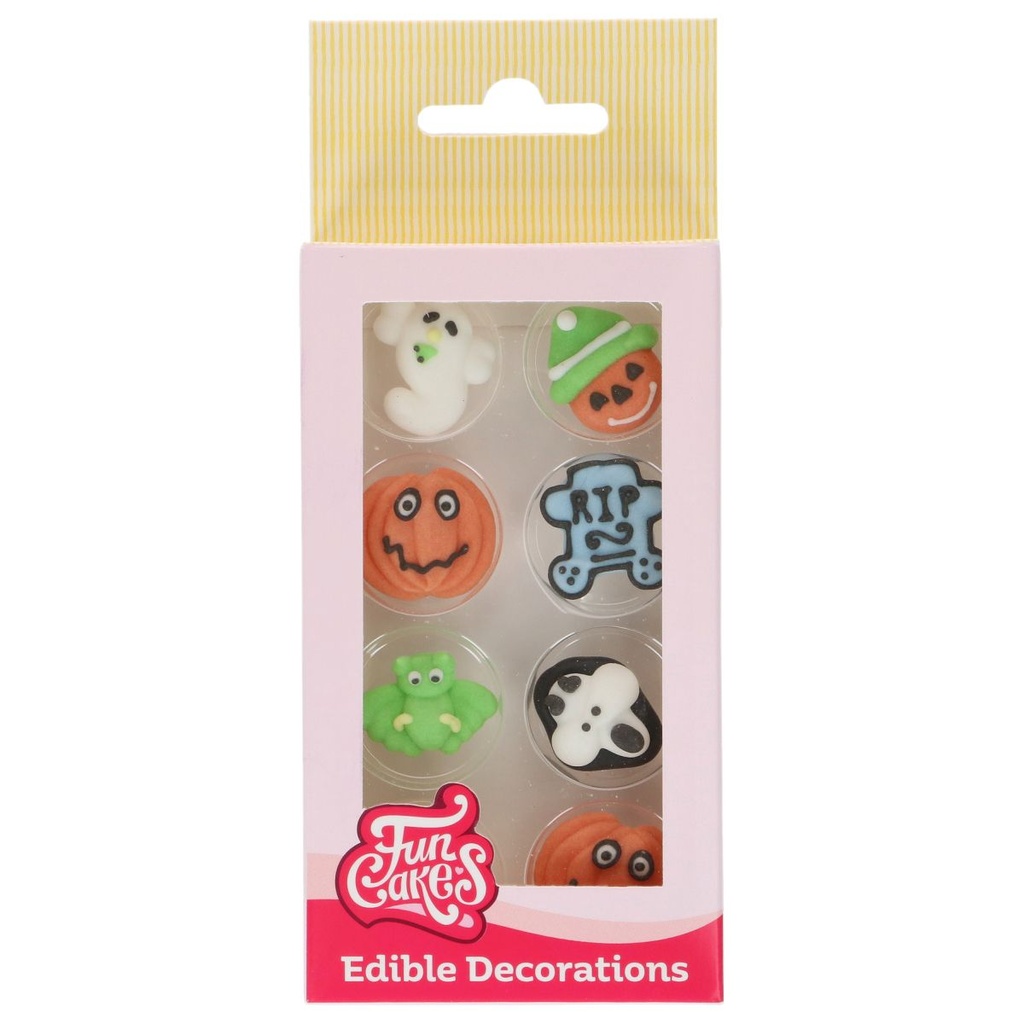 FUNCAKES - SUIKERDECORATIES - HALLOWEEN - Ø2CM - 8STK.