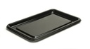 PLATEAU RECTANGULAIRE EN PLASTIQUE - NOIR - 35 x 24 CM - 10 PCS