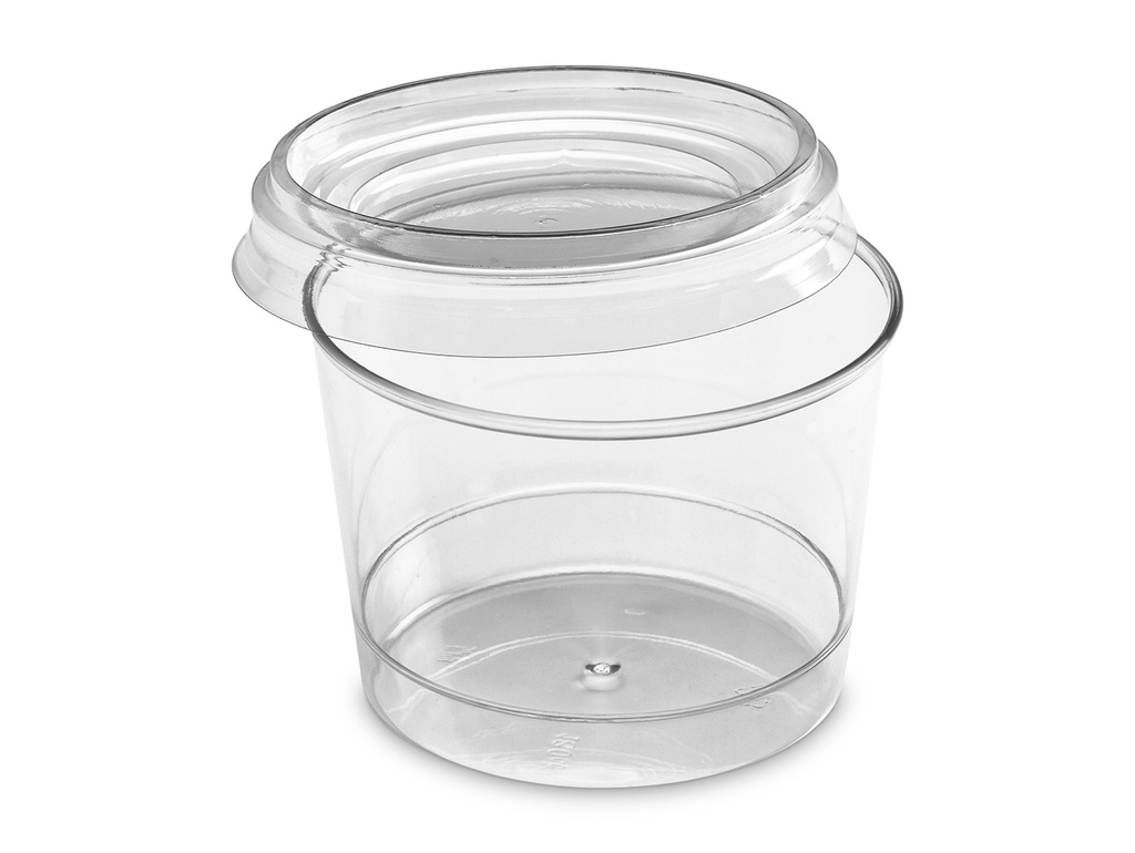 MOULIPACK - VERRINE TRANSPARENTE BODEGA Ø 76 MM HT 57 MM - 18 CL - AVEC COUVERCLE - 30 PCS