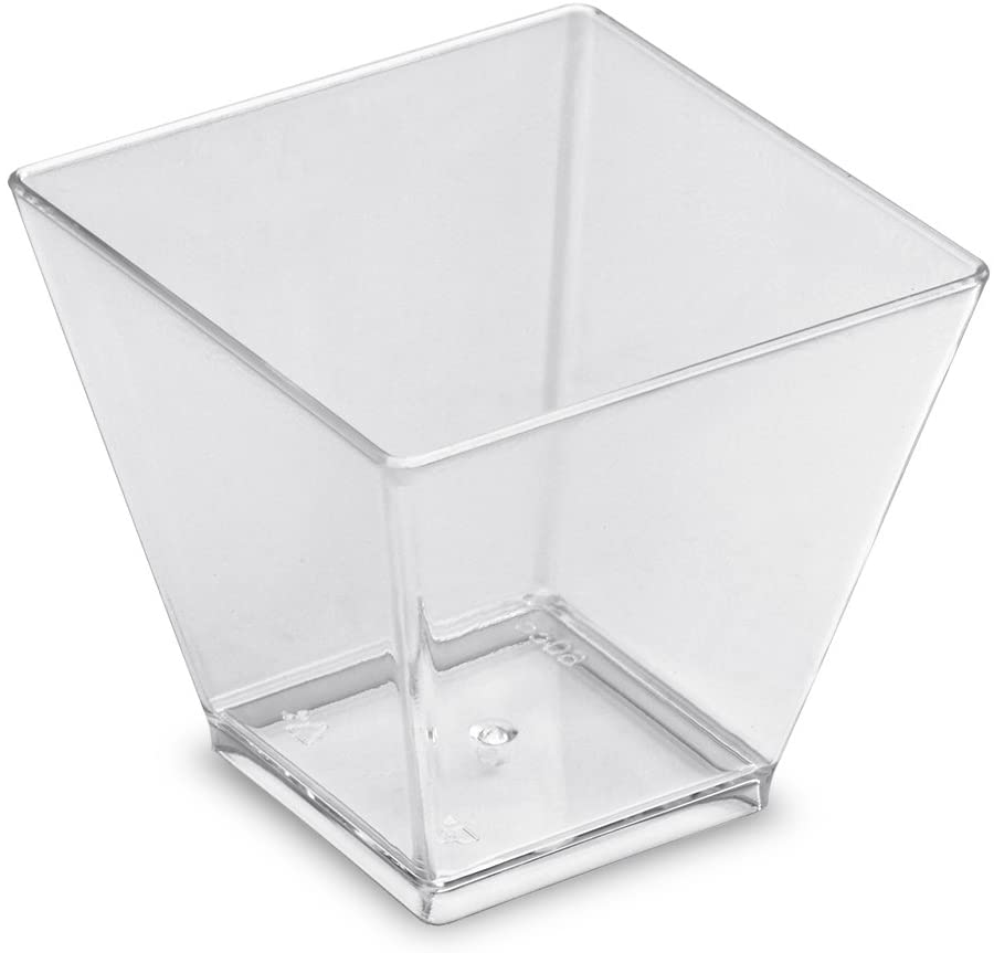 MOULIPACK - VERRINE CARRÉE TRANSPARENTE 50 x 50 MM HT 46 MM - 6 CL - 50 PCS