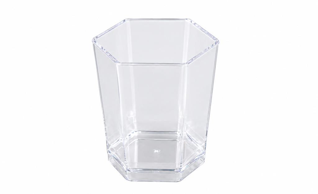 MOULIPACK - VERRINE TRANSPARENTE OCTOGONAL Ø 45 MM HT 52 MM - 5 CL - 60 PCS