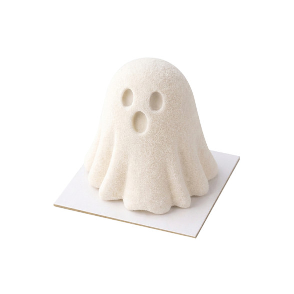 DECO RELIEF - MOULE SILICONE TROMPE L'OEIL - FANTÔME - Ø70MM HT 72MM 125 ML