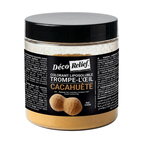 COLORANT LIPOSOLUBLE TROMPE L'OEIL - CACAHUÈTE - 100 GRS 