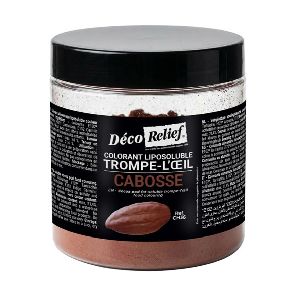 COLORANT LIPOSOLUBLE TROMPE L'OEIL - CABOSSE DE CACAO - 100 GRS