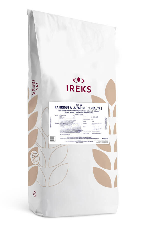  IREKS LA BRIQUE SPELTMEEL 15KG ***OP BESTELLING***
