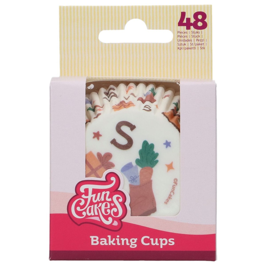 FUNCAKES - CUPCAKE CASES - SAINT NICHOLAS - 48 PCS