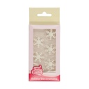 FUNCAKES - WHITE SUGAR SNOWFLAKES - 12 PCS