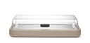 HENDI - UNIQ VITRINE DE COMPTOIR RÉFRIGÉRANTE BEIGE AVEC COUVERCLE - 59,3 x 38,9 CM HT 14,7 CM