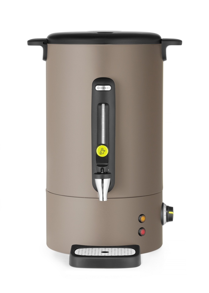 HENDI - UNIQ DISTRIBUTEUR BOISSONS CHAUDES TAUPE - 16 L 35,7 x 38CM HT 50,2CM