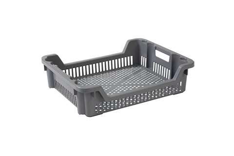 BAC MULTIPAT 62X50XH15CM GRIS AJOURE EMBOITABLE - ROTA