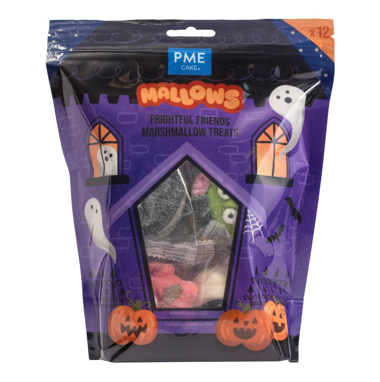 PME - MALLOWS 4 ASS. HALLOWEEN - 12PCS 180 GRS