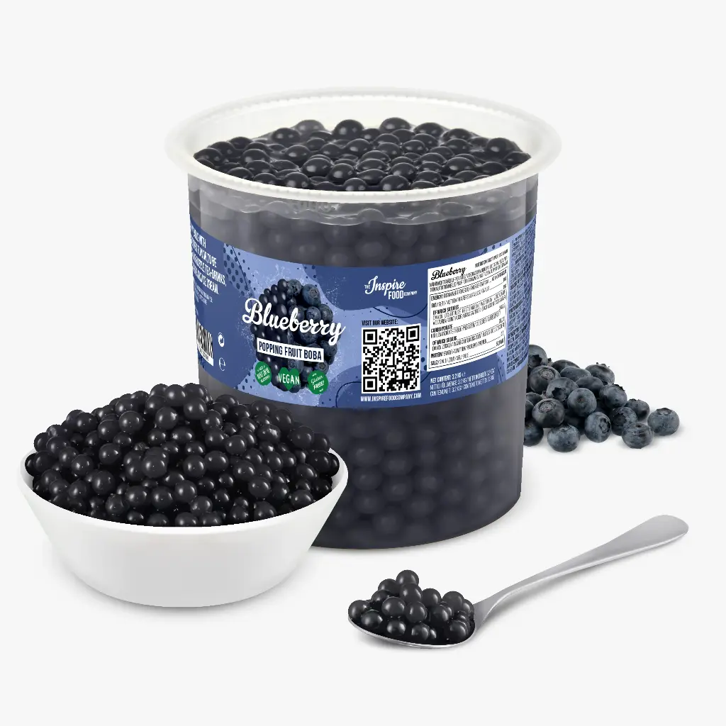 NOSTEA - PERLES DE FRUITS GOÛT MYRTILLE POUR BUBBLE TEA 3.2KG 
