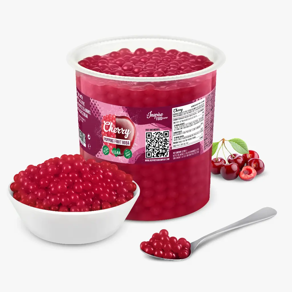 NOSTEA - FRUITPARELS MET KERSENSMAAK VOOR BUBBLE TEA - 3,2KG