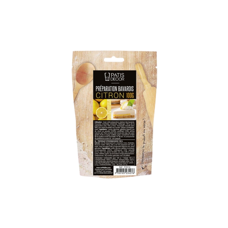 PATISDECOR GEL BAVAROIS CITRON 100GR 