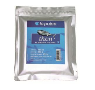 NATURAL TUNA CHUNKS PULP IN POUCH 600G