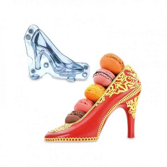 CHOCOLATE MOLD SHOE HEEL LEFT PUMP 17CM