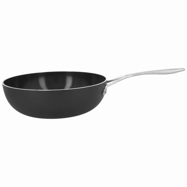 DEMEYERE ALU PLUS 3 CERAFORCE WOK 28CM FOND PLAT
