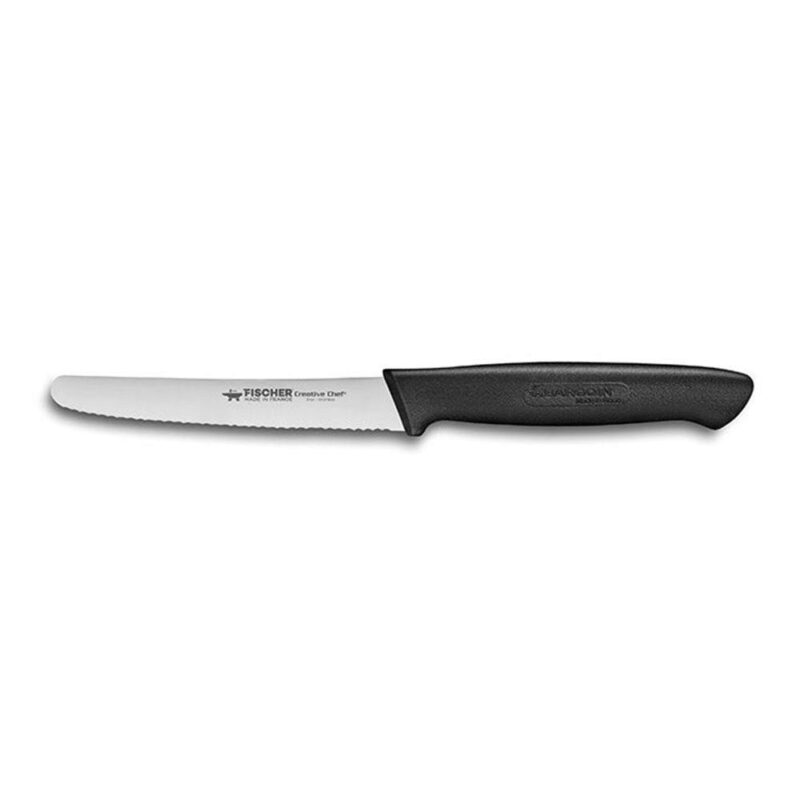 FISCHER TOMATO KNIFE 10CM BLACK HANDLE