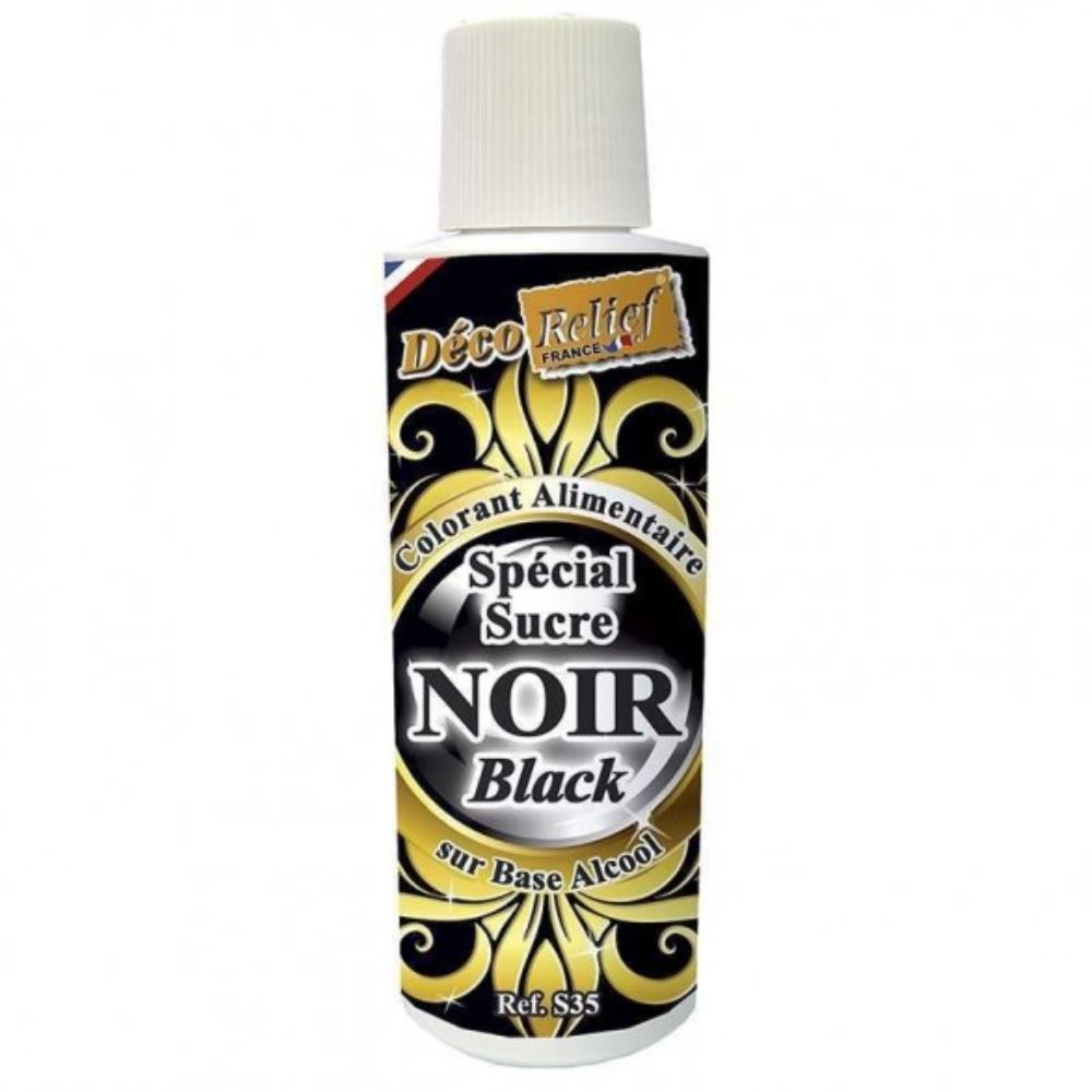 VLOEIBAAR EETBAAR KLEURSTOF SUIKER SPECIAAL ZWART125ML=FLES