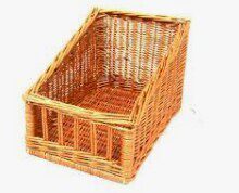 PANIER À PISTOLET EN VANNERIE 38X40 HT AV 16CM HTAR 27CM