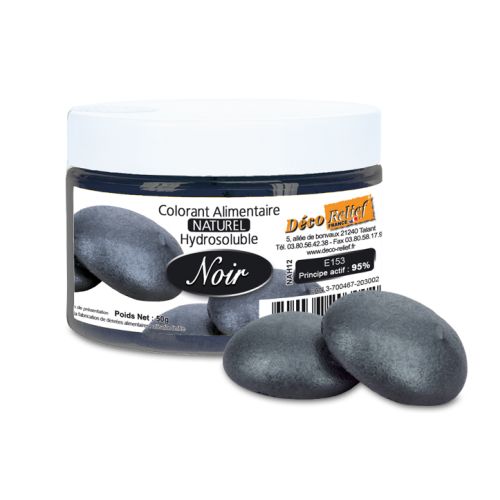 NATUURLIJKE ZWARTE KLEURSTOF NAH12 50GR