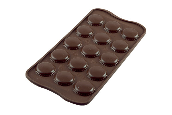 SILICONEN  PRALINEVORM BRUIN MACARON SCG21