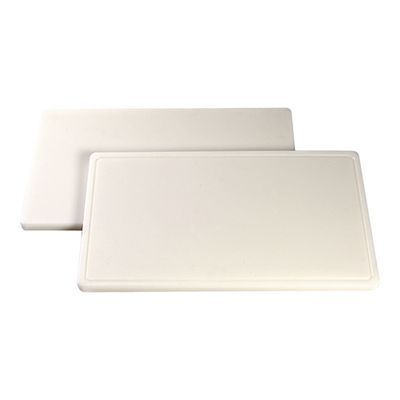 CATERCHEF WITTE POLYPLAAT 60X35X4 MET GOOT