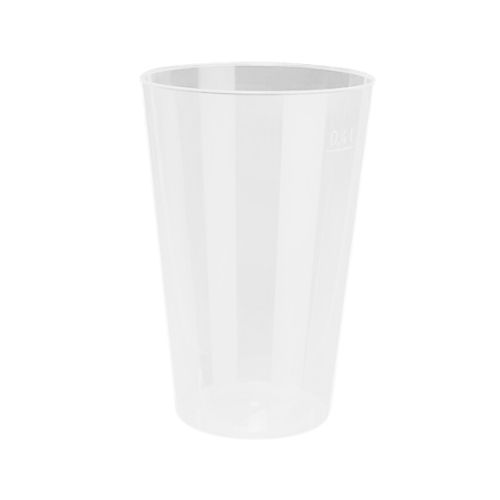 VERRE PP GOBELET RÉUTILISABLE 40CL 86XH130MM TRANSPARENT 50PCS