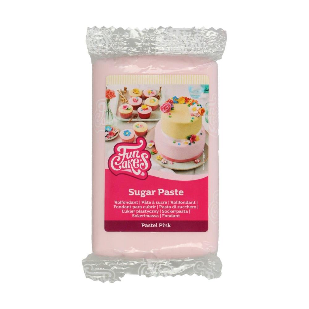 FUNCAKES PASTEL PINK SUGAR PASTE 250GR