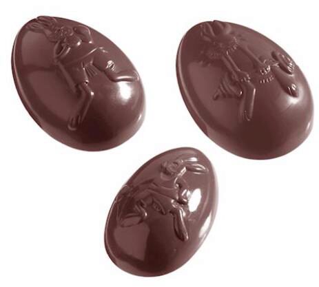 MOULE À CHOCOLAT OEUF OLYMPIA 6 FIG 82X56X CW1042HT28MM / 2X3