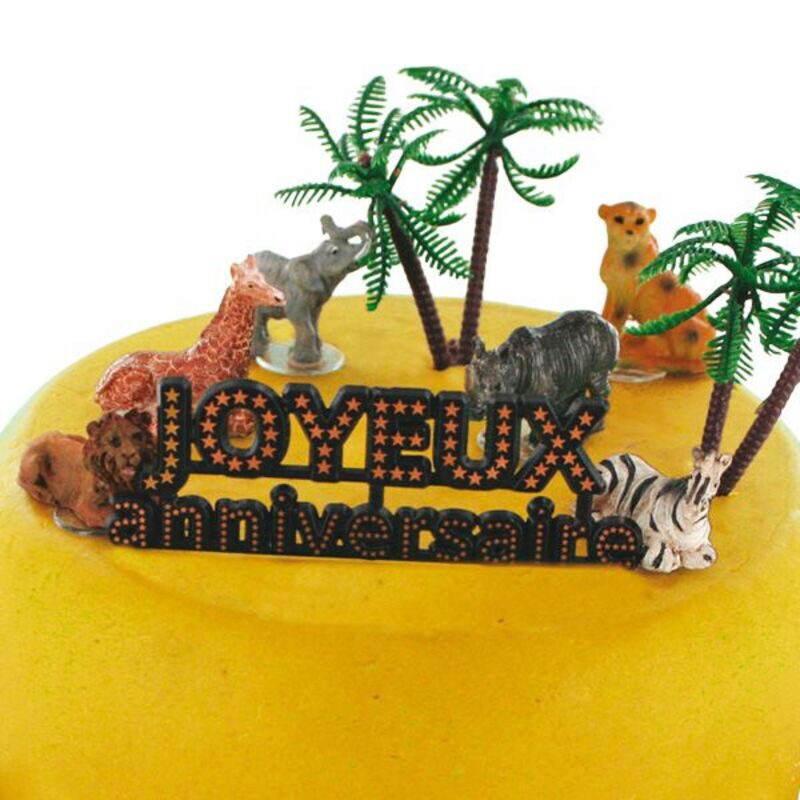 JUNGLE DIEREN DECORATIESET