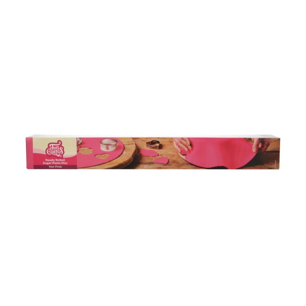 *FDS*FUNCAKES PATE A SUCRE FUSCHIA PRETE A DEROULERRONDE Ø 36CM 430GR