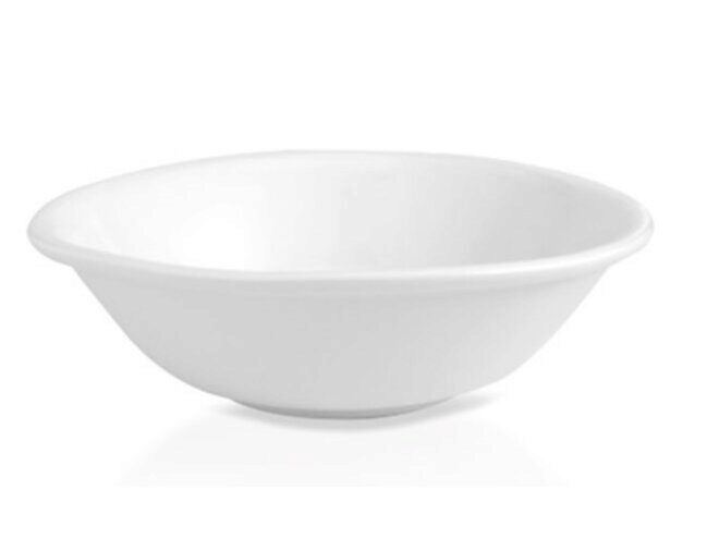 GURAL KOM / SALADEKOM 13,5XH4,5CM WIT PORSELEIN