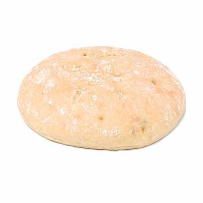 ❄️VAMIX B399 DIMPLE ROUND WHITE BREAD Ø 13CM BAKED PRE-SLICED 33X100GR